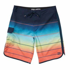 Billabong Boys 73 X Stripe Board Shorts Orange - Size - 26